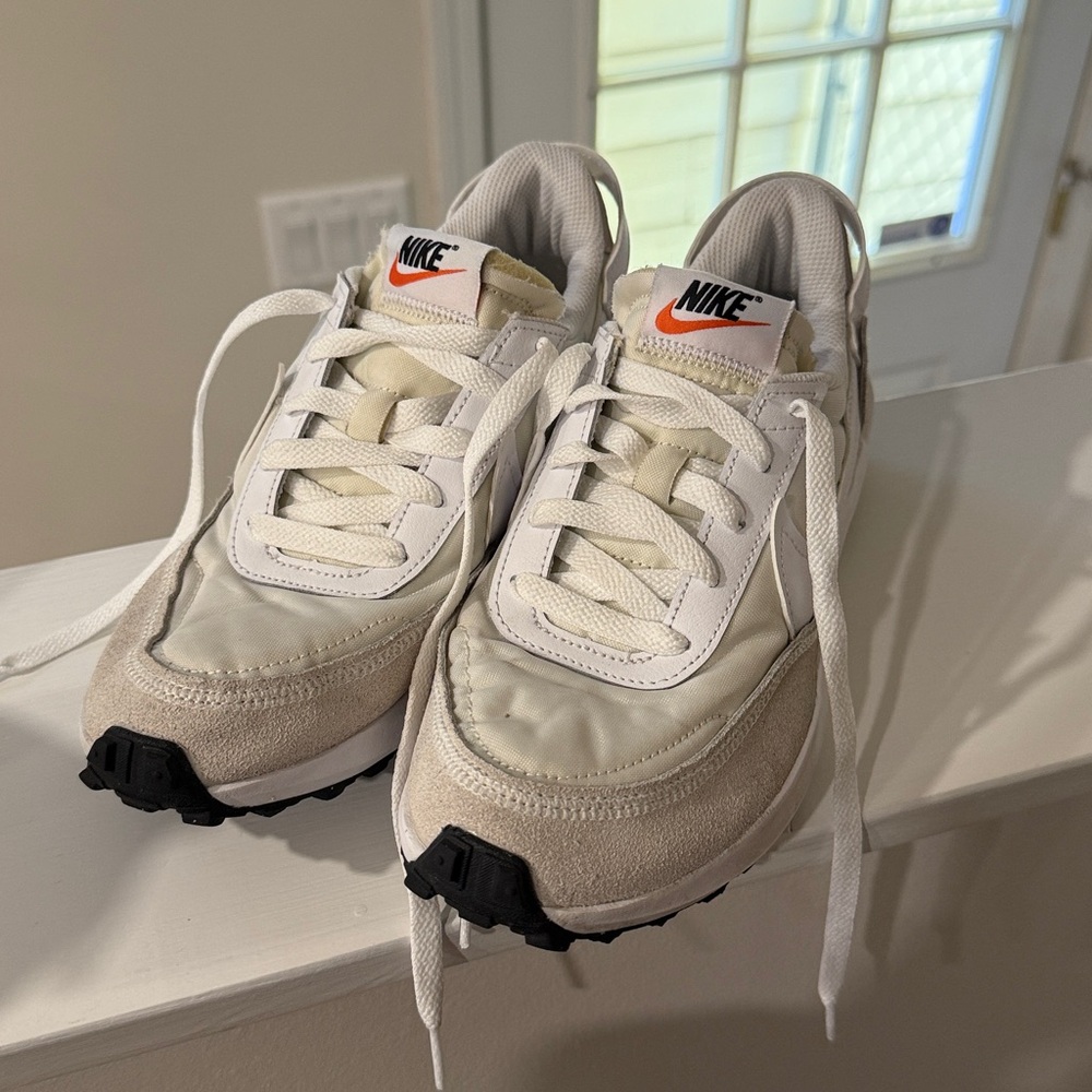 Nike Waffle Debut Sneaker in white